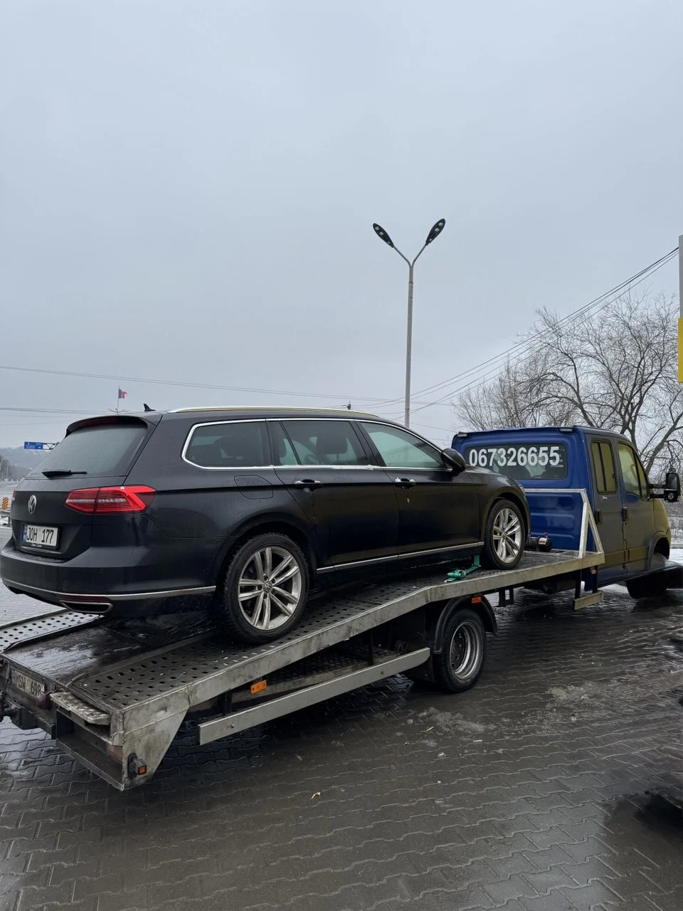 Эвакуация крупногабаритного транспорта в Молдове